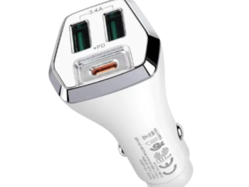 SOVO Easy PD-35W Fast Car Charger (SCR-450PD) | USB-C Power Delivery | Quick Charge Car Adapter