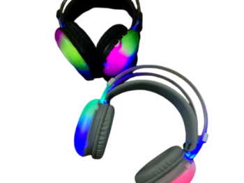 Wireless Gaming Headphones RGB Headset With Mic