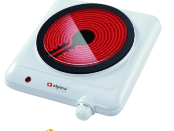 Alpina SF-6005 Glasstop Single Ceramic Hotplate 1250W