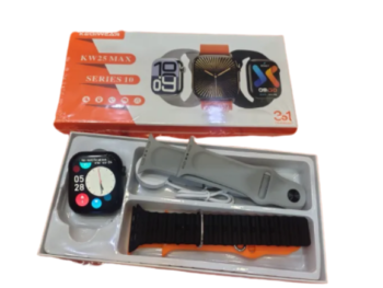 kw25 max series 10 smartwatch with 3 belt.